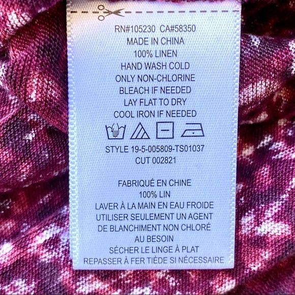 Current Elliott Jax Muscle Leopard Red Burgundy Shirt Size 0 - Picture 6 of 8